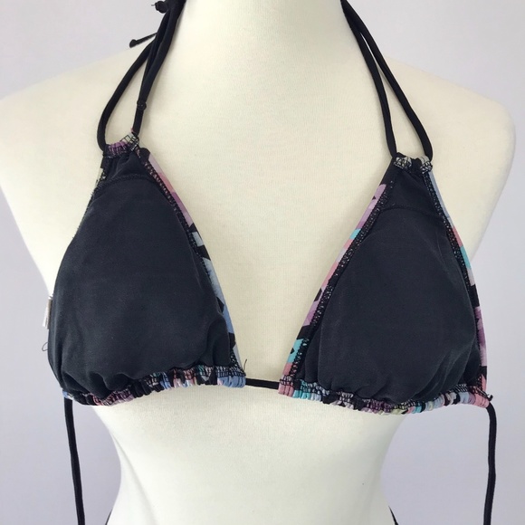 Folded & Hung Multicolor Abstract String Bikini - Picture 6 of 8